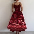 thumbnail image 4 of 2026 Valentine's Day Dresses for Women Spring Summer Sleeveless Cooktail Summer Dresses A-line Red M, 4 of 4