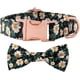 thumbnail image 1 of Collar floral para mascotas - Negro L Ormromra WJLR021-11, 1 of 6