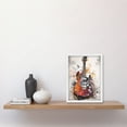 thumbnail image 2 of Electric Mandolin Guitar Instrument Modern Watercolour Illustration Artwork Framed Wall Art Print A4, 2 of 4