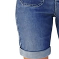 thumbnail image 6 of SOOMLON Stretchy Jean Shorts for Women Plus Size Button Denim Knee Length Shorts Jorts with Pockets Trendy Bottoms, 6 of 9