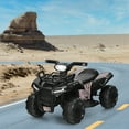 thumbnail image 4 of Gymax 6V 4 Wheels ATV Quad Ride On Car Kids Ride-On Toy w/ Music Horn LED Light Black, 4 of 10