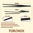 thumbnail image 5 of Kitchen Tweezers 10 Inch Straight and 8 Inch Offset - Culinary Precision Tongs Professional Kitchen Long Tweezers Set of 2 pieces - BBQ, Plating, Multi-use, 5 of 7