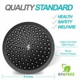thumbnail image 4 of SparkPod High Pressure Rainfall Shower Head, Easy Install, Energy Saving (6" Round, Midnight Black Matte), 4 of 10