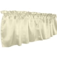 thumbnail image 2 of Shiny Smooth Satin Window Valance 58" Wide Ivory, 2 of 2
