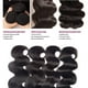 thumbnail image 4 of Extensiones de cabello humano Natural brasileño, mechones ondulados con cierre de encaje 4x4, 3/4 unidades, 4 of 5