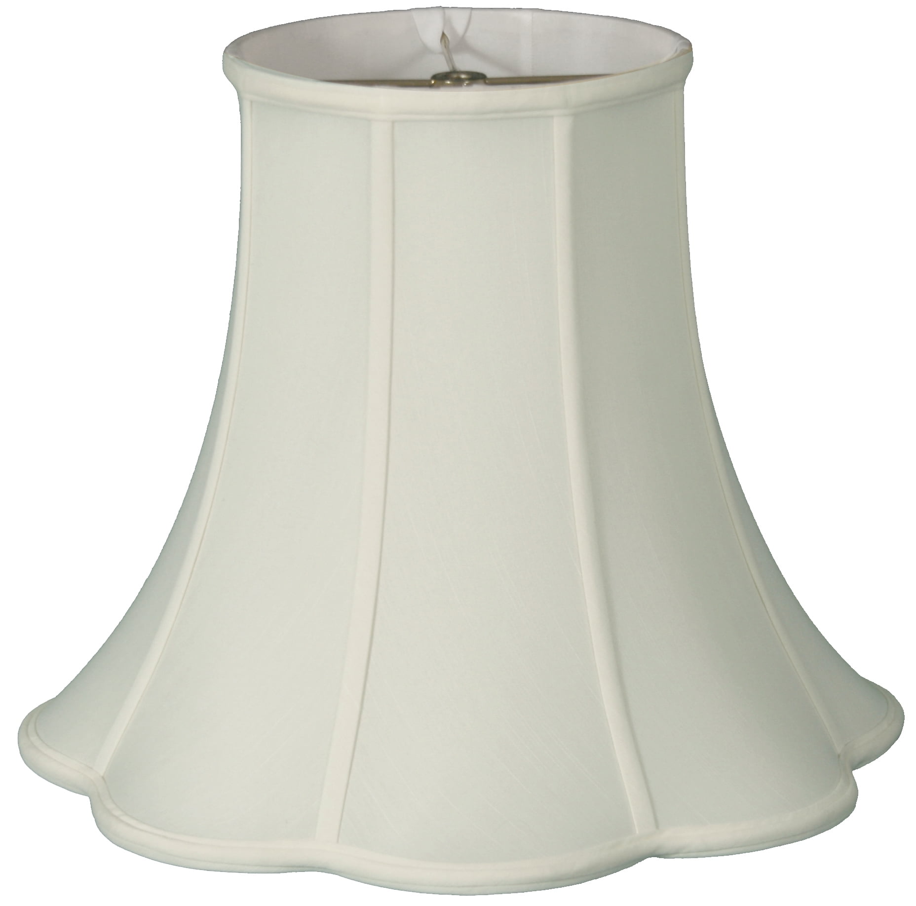 Photo 1 of 10 Bottom Outside Scallop Bell Lamp Shade White