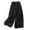 Black, variant on Maean Loose Pants for Women Summer Casual Elastic High Waist Thin Linen Wide Leg Solid Color Long Trousers