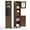 Dark Brown, variant on Narrow Storage Cabinet, Lofka 67.1-inch Bathroom Storage Cabinet with Frosted Glass Doors , White