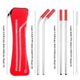 thumbnail image 3 of Toystoory Stainless Steel Straws Reusable Metal Straw Straight Sucking Bendable Tool Tube Kitchen for Camping Hiking Outdoor Type6 NO6 Toystoory HA042346-01, 3 of 6