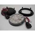 thumbnail image 3 of 4" Round Clear Red 10 LED Brake Stop Turn Tail Lights /5.5" Plastic Flange Mount, 3 of 4