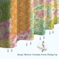thumbnail image 5 of Pioneer Flower Floral Print Pattern Shower Curtain 36”x72", Bathroom Decorative Shower Curtain Set with 12 Hooks, Waterproof Washable, 5 of 5