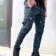 thumbnail image 1 of Pantalones largos de moda para hombre, holgados, estilo hip hop, deportivos, casuales, con múltiples bolsillos, pantalones cargo para hombre, pantalones de poliéster para, 1 of 6