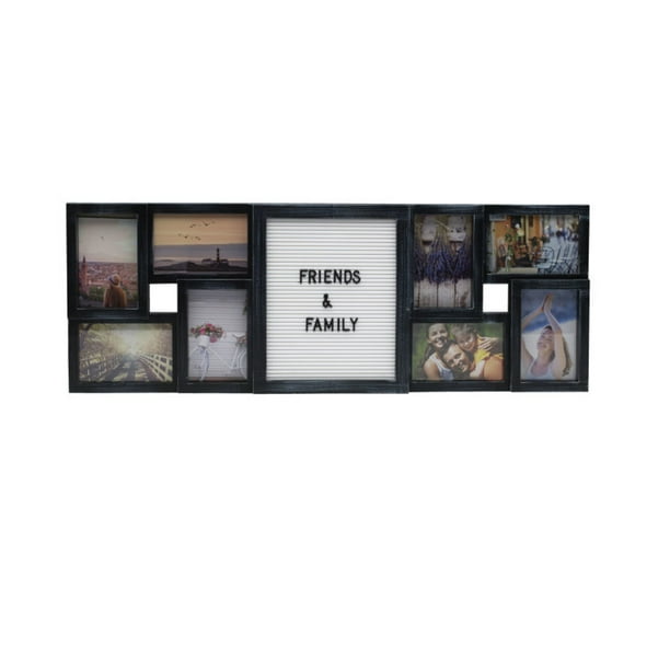 Melannco 8Opening 4 x 6/6 x 4 Distressed Collage Picture Frame 8 Count