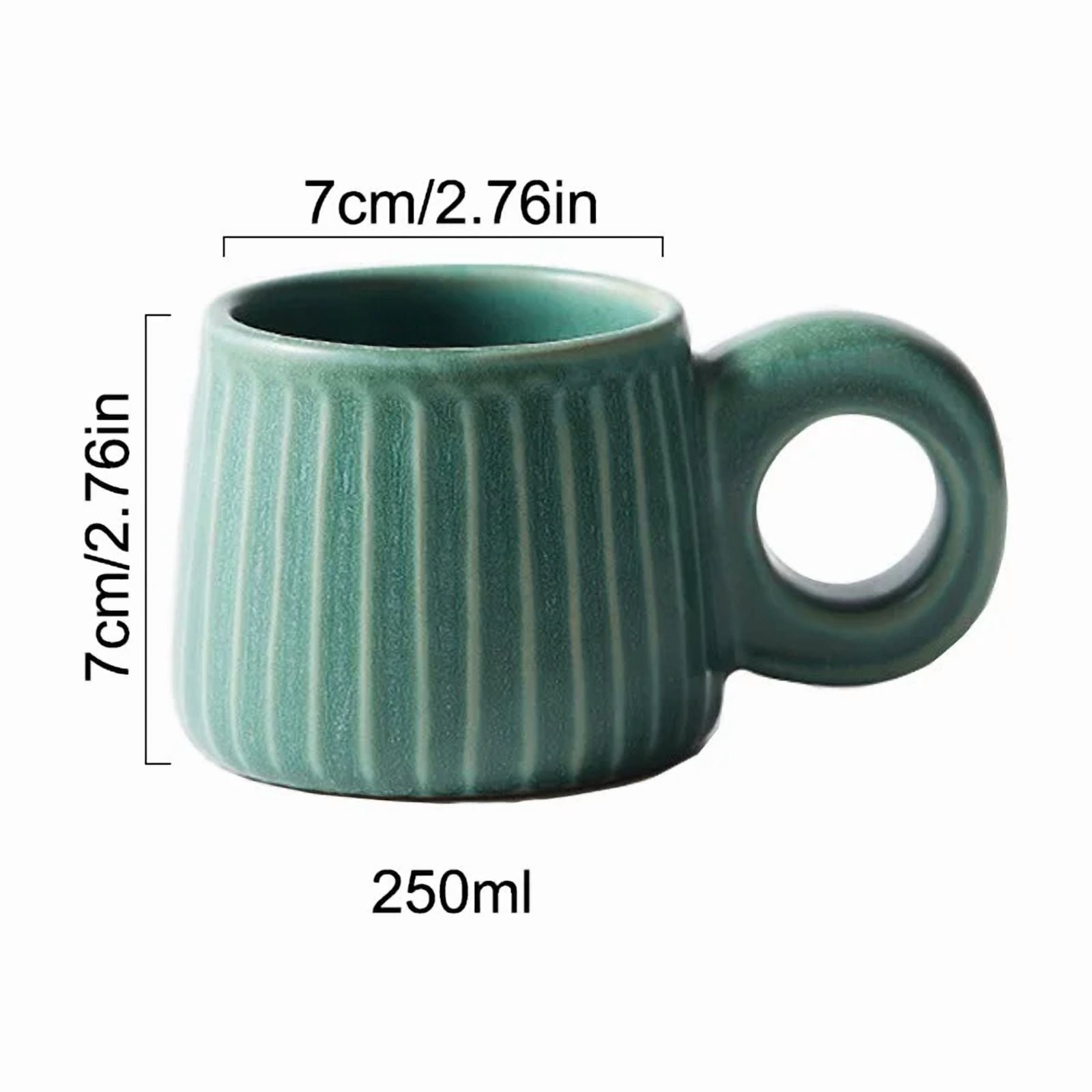 Espresso cup 250ml Rough Pottery Coffee Cup Nordic Retro Handmade Ceramic Mugs Personality Water Tea Cup