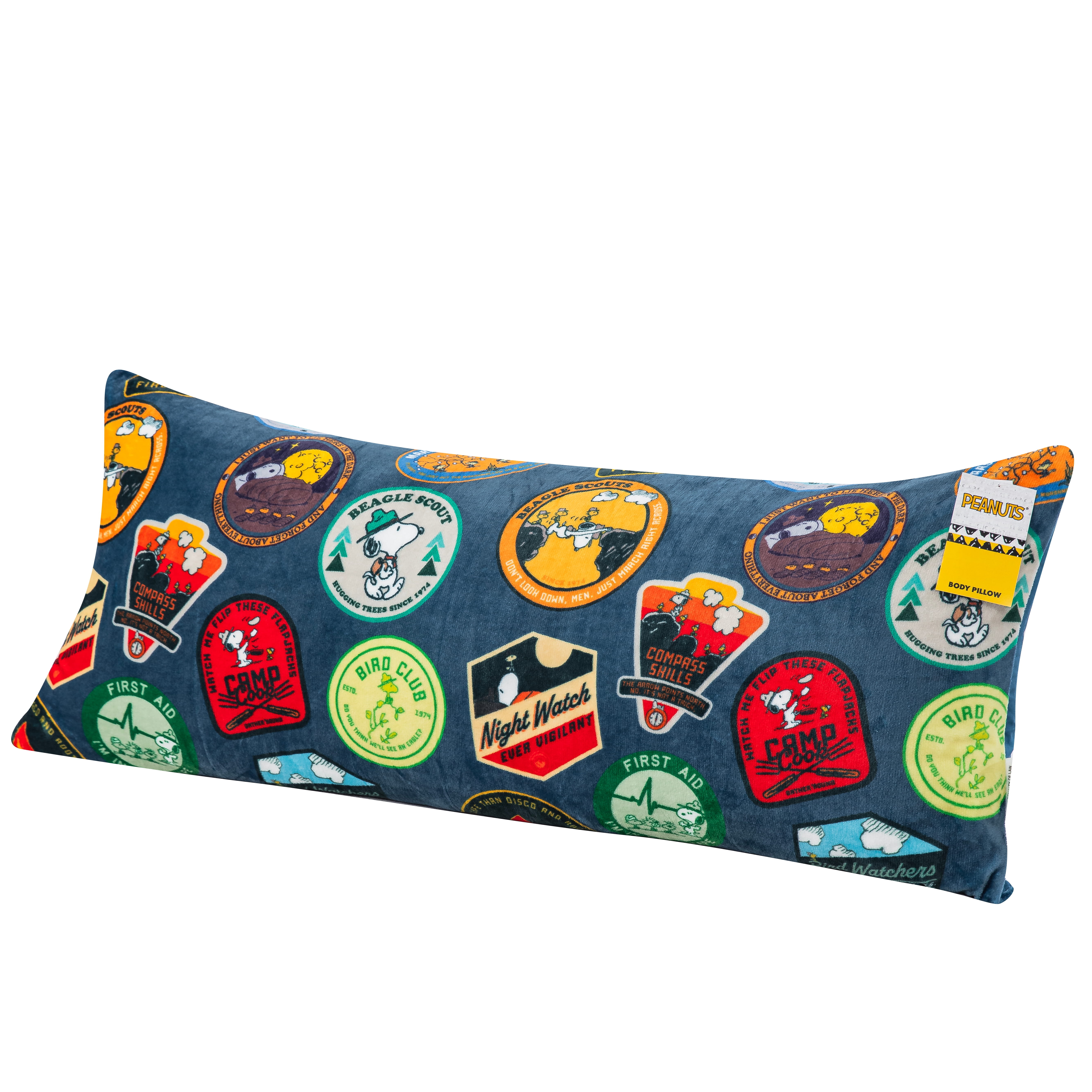 Peanuts Beagle Scout Badges 20x48 Body Pillow