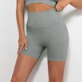 thumbnail image 5 of Women's Scrunch Butt Lifting Workout Shorts Seamless Gym Biker Squat Proof Spandex Yoga Running Shorts, 5 of 7