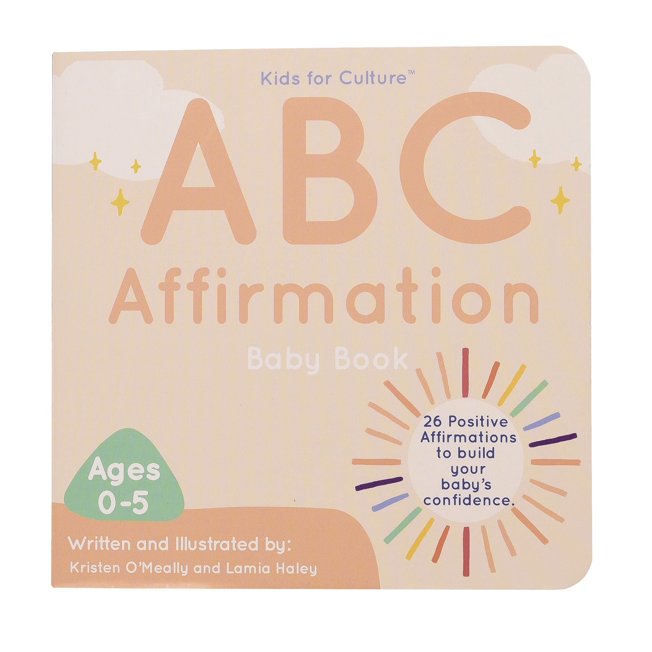 Kids for Culture ABC Affirmation Board Book, 6' x 6', (0-5 Years)