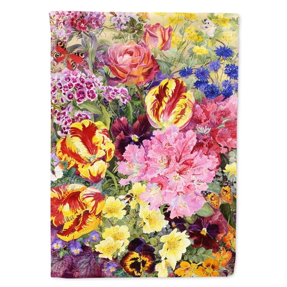 Summer Floral by Anne Searle House Flag