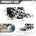 thumbnail image 7 of XYZCANDO Cow Print RV Dinette Cushion Covers Washable Furniture Covers Universal RV Accessories for Inside Bench Cushion Comfortable 2 Seat Sofa Cover Stretchable Slip Covers for Loveseat White, 7 of 7