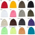 thumbnail image 2 of Solid Color Windproof Autumn And Winter Double Layer Outdoor Knitting Beanie Hedging Hat Hat DARK GRAY, 2 of 8