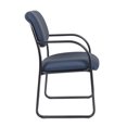 thumbnail image 4 of Boss Office Products Fauteuil d'Appoint à Base en Tissu avec Accoudoirs, Bleu, 4 of 8