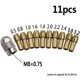 thumbnail image 3 of sweethay 11 unidades/juego de brocas de latón, pieza de repuesto de vástago, herramientas de tornillo, accesorio para máquina, carpintería, metalurgia Artesanía sweethay GJ3408-00B, 3 of 6
