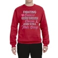 thumbnail image 2 of Wild Bobby, Fighting Cancer And Still Sexy, Breast Cancer Awareness, Unisex Crewneck Graphic Sweatshirt, Red, X-Large, 2 of 5