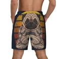 thumbnail image 4 of Gaeub Pug dog Yoga Mens Swim Trunks Stretch Beach Shorts Quick Dry for Men Swim Shorts Swimwear with Pockets- 3X-Large, 4 of 9