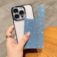 thumbnail image 5 of Compatible for iPhone 14 Pro Luxury Glitter Plating Clear Case, Cute Bling Sparkly Shiny Case for Women Girls Soft TPU Shockproof Camera Protective Back Cover Electroplated Case - Silver, 5 of 7