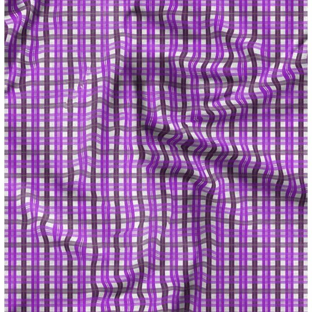 Soimoi Moss Tissu Georgette à Carreaux Vichy au Mètre 42 Pouces de Large