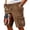 Brown, variant on Us 250th Anniversary Jet Formation Print Cargo Shorts with 1776 To 2026 Badge and Relaxed Fit, Awesome For Air Shows Military Appreciation Events Brown XXL