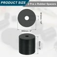 thumbnail image 2 of 2Pack Thick Rubber Spacer, 2 Inch OD x 1/2 Inch ID x 2 Inch Thickness, 2 of 6