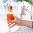 thumbnail image 2 of 1000pcs Disposable Plastic Colorful Flexible for Banquet Bar Drink, 2 of 7