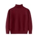 thumbnail image 2 of Cowsor Toddler Baby Boys Girls Knit Sweaters Turtleneck High Collar Fall Winter Soft Warm Sweater Pullover Tops, 2 of 7