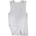 thumbnail image 2 of ToBeInStyle Boy's Pack of 4 Ultra-Soft Cotton Tank Tops - White - 3-6 Months Old, 2 of 4