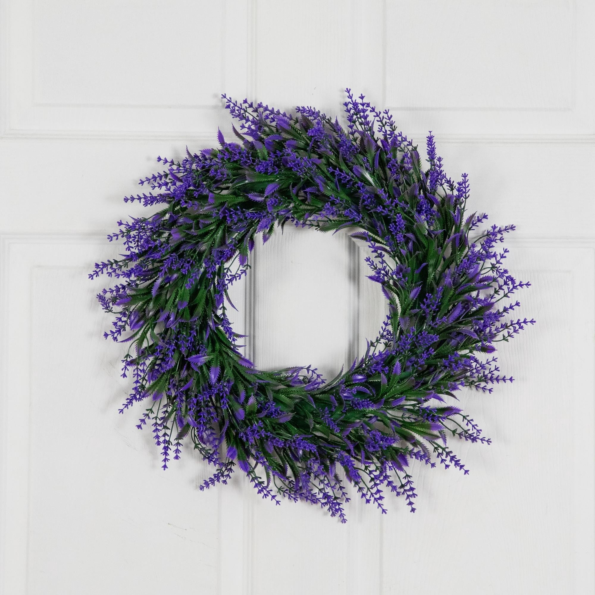 18in. Artificial Lavender Wreath - Set of 2