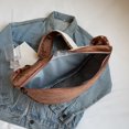 thumbnail image 3 of Masa Suave Cuerpo Cruzado Retro Bolso Lana Mujeres Gran Capacidad Correa Ajustable, 3 of 9