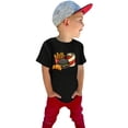 thumbnail image 3 of CPNG Toddler Boys Summer Short Sleeved Casual Cartoon Food Prints T-Shirt Tees Crewneck Basic Casual Tops(Black,5-6 Years), 3 of 6