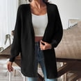 thumbnail image 2 of Fall Outfits for Women 2025 Cardigan Sweaters for Women Solid Color Fall And Winter Loose Long Sleeve Fashion Cardigan Top Coat, 2 of 6