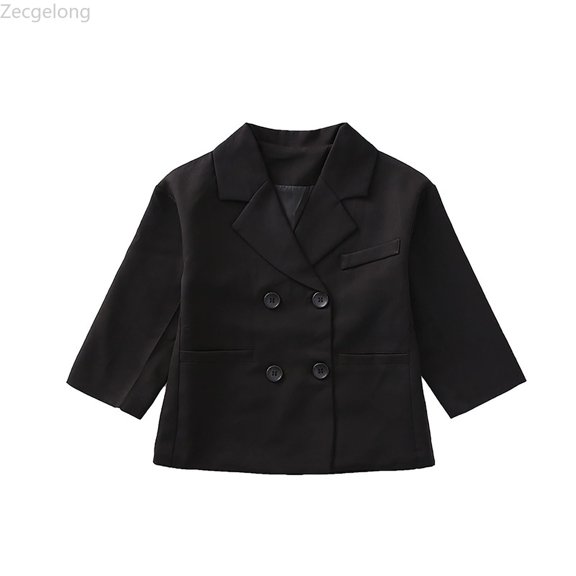 Zecgelong Girls' Casual With Style For Spring And Autumn Children's Small Suit Jacket
