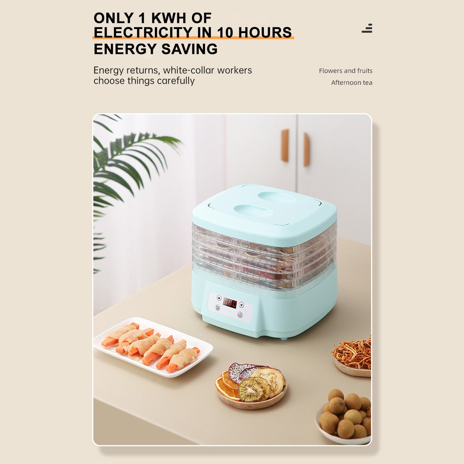 2024 new Freeze Dryer, Dryer Machine for Home for Candy & Snacks, 360° Airflow Food Dehydrator Machine, Trays Jerky Dryer with Digital Adjustable Timer & Temperature Control For Meat Vegetables Fruits