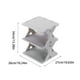 thumbnail image 3 of Zapatero, armario de almacenamiento, nuevo diseño de esquina ensanchada y engrosada, tamaño pequeño, fácil de instalar, extraíble y lavable, estructura de metal, diseño de 2 niveles, para, 3 of 9