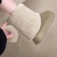 thumbnail image 2 of Luxalzxs Winter Snow Boots for Women Mid Calf Faux Suede Fleece Lining Memory Foam Winter Warm Shoes, 2 of 5