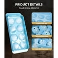 thumbnail image 4 of Large Ice Cube Molds– Big Round Ice Cube Tray for Freezer,BPA-Free Food-Grade Whiskey Ice Mold,Stackable Ice Ball Maker,Circle Ice Cube Tray for Cocktails,Whiskey and Chilling Drinks(8 balls/2.0 in), 4 of 10