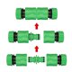 thumbnail image 3 of Juego de 10 conectores rápidos para manguera de jardín (6 conectores rápidos para manguera de 1/2", 2 conectores dobles, 2 conectores de punta para grifo) Rojo Verde, 3 of 5