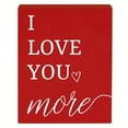 thumbnail image 2 of I Love You More Valentine's Day Decor, 1pc 3.94x2.76in Red Block Sign, Farmhouse Tiered Tray Item, Romantic Anniversary Gift for Her Him, Small Shelf Sitter for Home Office Desk 2026, 2 of 9
