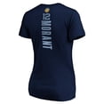 thumbnail image 3 of Women's Ja Morant Navy Memphis Grizzlies Playmaker Name & Number V-Neck T-Shirt, 3 of 3