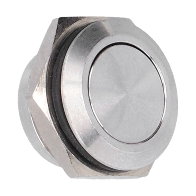 Accesorios eléctricos, 5 piezas, botón de parte superior plana, interruptor de botón de acero inoxidable, interruptor de botón a prueba de agua, probado y confiable