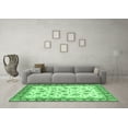 thumbnail image 3 of Ahgly Company Indoor Square Abstract Emerald Green Modern Area Rugs, 8' Square, 3 of 4