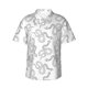 thumbnail image 1 of Balery Hand Drawn Snake Camisas hawaianas de manga corta para hombre, camisas playeras de corte holgado, camisas de vacaciones con botones,Small, 1 of 7